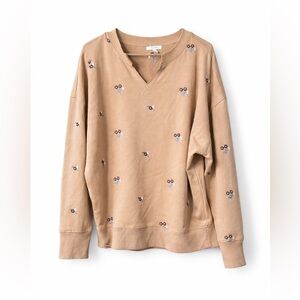 Maurice’s Embroidered Tan Women's Sweater